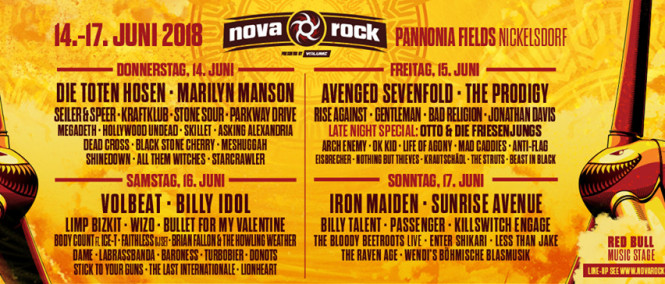 Hudební ráj v Rakousku: na Nova Rocku uslyšíte Iron Maiden, Avenged Sevenfold nebo The Prodigy
