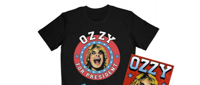 Ozzy kandiduje na prezidenta! Alespoň na svém merchi