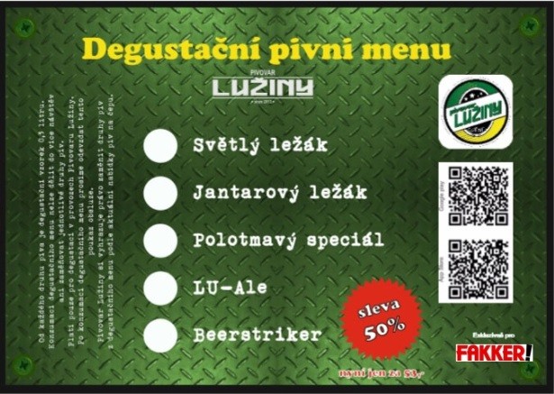 Pivovar Lužiny Voucher